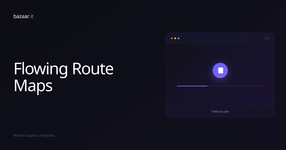 Flowing Route Maps | Free Template | Bazaar.it